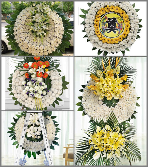 河南郑州新密市城关镇翟沟村花圈速递